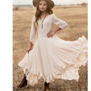 Joyfolie Raelynn Ecru Dress